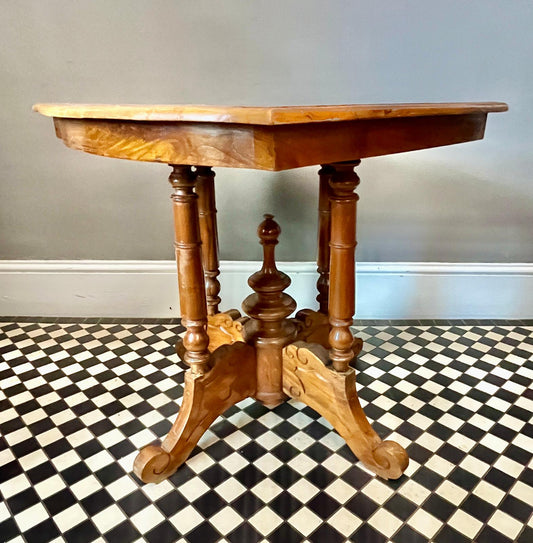 Victorian Violin Shaped Table