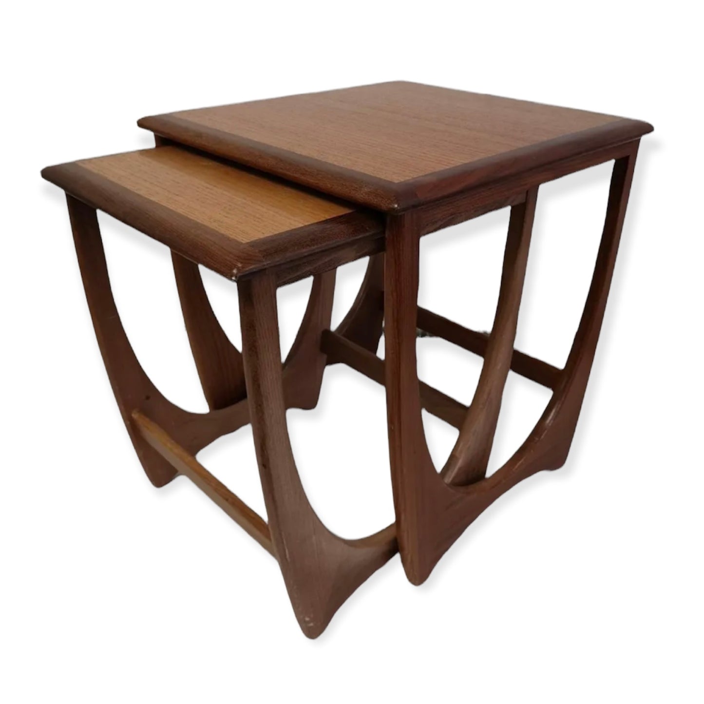 G Plan ‘Astro’ mid-century teak nest side/end occasional tables. Set of 3 that fit under one another.