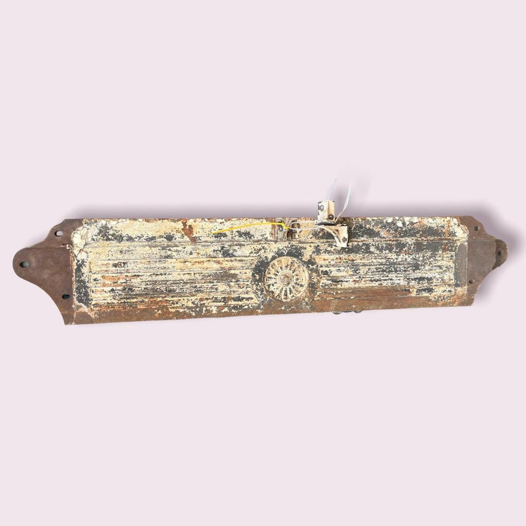 This is an original Victorian Cast Iron Fireplace Surround: Pillars, Overmantle & Crossmember. Beautifully aged in original condition with wear consistent with age and use.