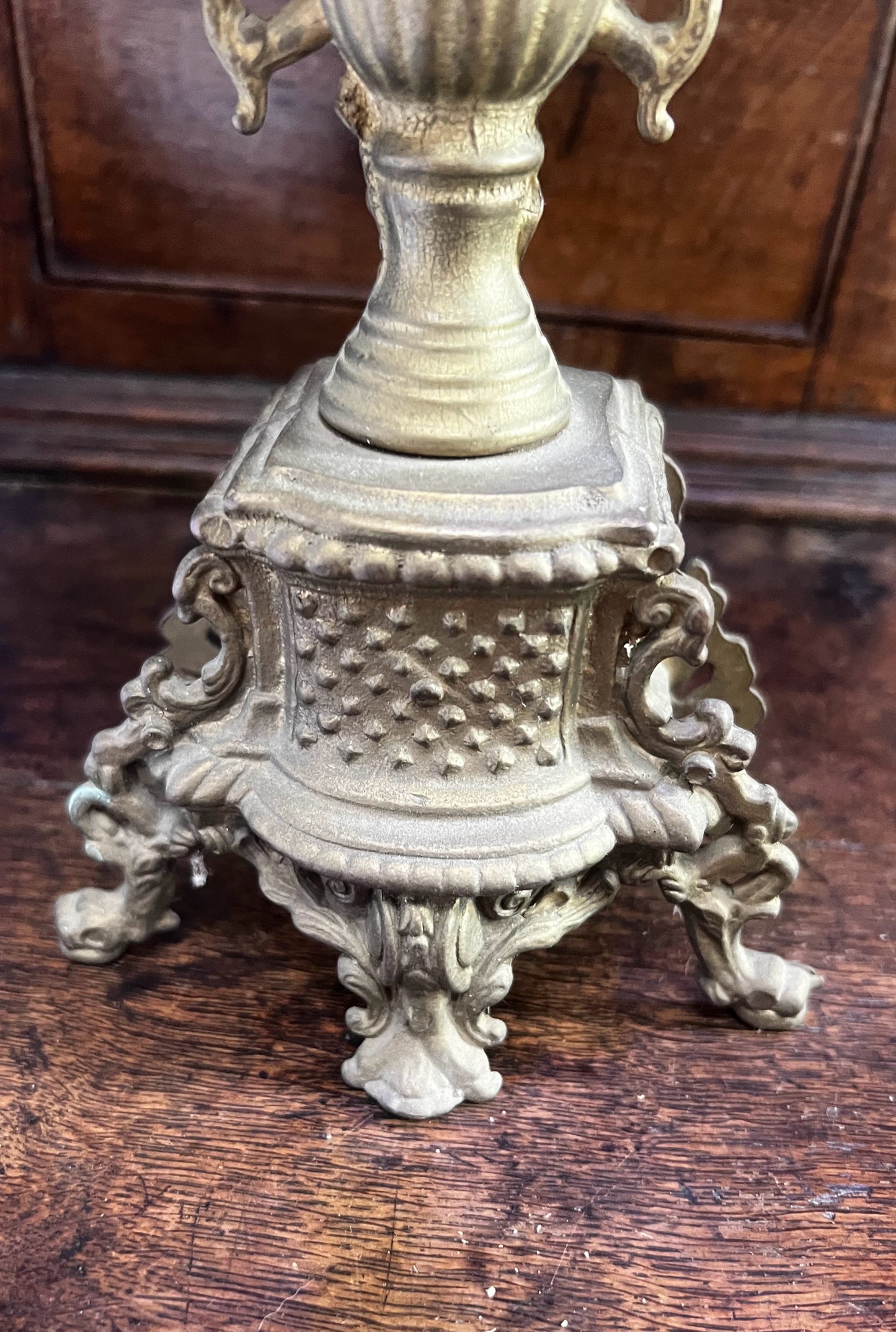 Couple Brass Ornate Candelabra